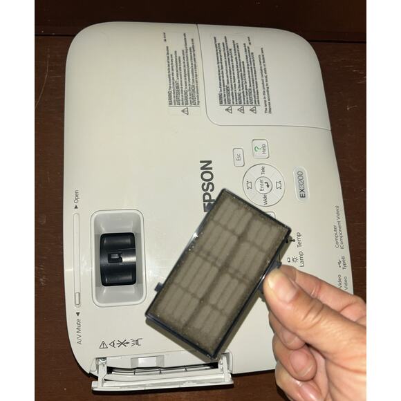 Epson EX3200 LCD Projector Tested & Works No Remote Comes W/Power Cord - Picture 8 of 9